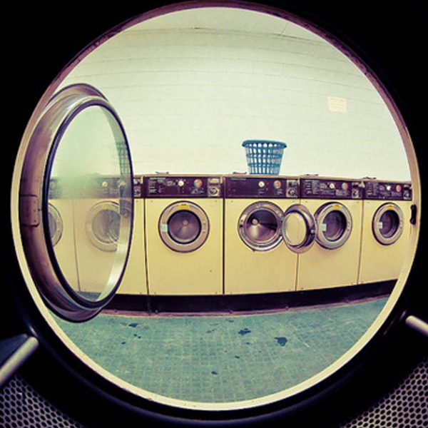 Row of Laundromats