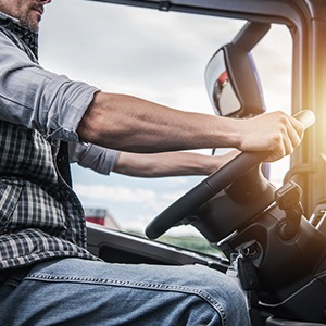 Man Driving Truck