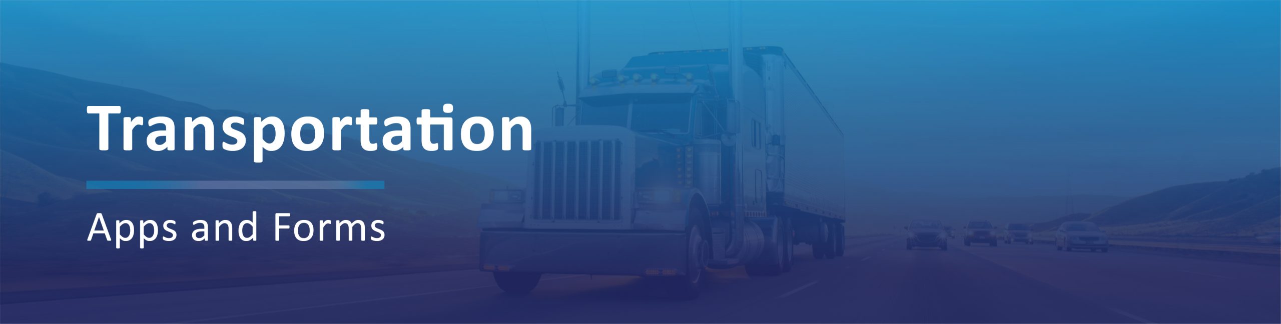 Transportation Applications Banner